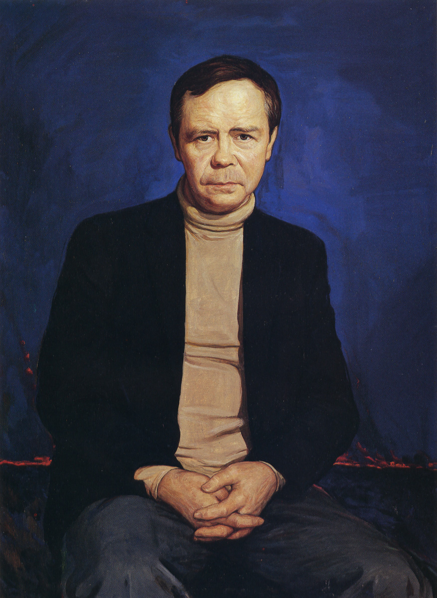 Портрет писателя Валентина Распутина работы И.С. Глазунова. 1987 г.